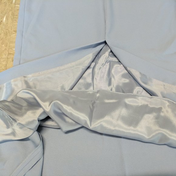 Powder Blue Maxi Gown Dress Formal Embellished - Picture 9 of 9